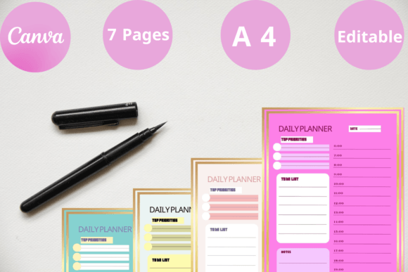 Download Best Canva Daily Planner Templates - Template Collection