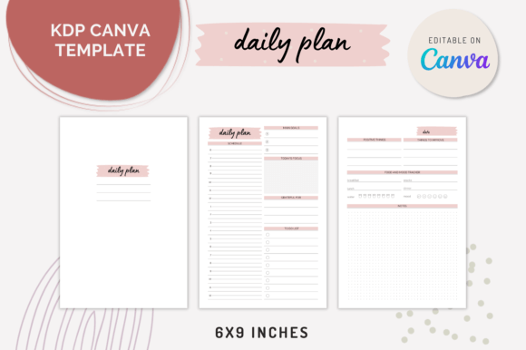 Download CANVA Daily Planner Editable Templates - Template Collection