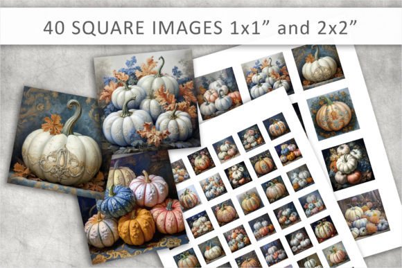 Download Pumpkin Square Images, Collage Sheet - Premium Bundle