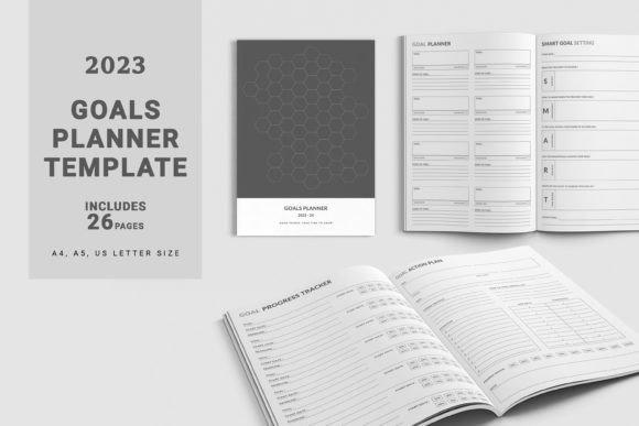 Download Printable Goals Planner Template Vol. 21 - Template Collection