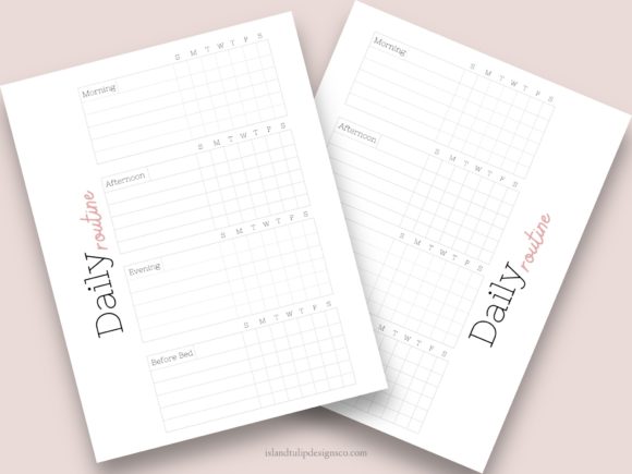 Download Daily Routine Canva Planner Template - Template Collection