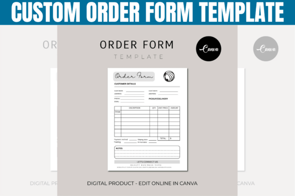 Download Custom Order Form Template - Template Collection
