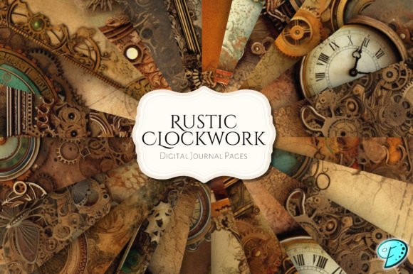 Download Rustic Clockwork Printable Journal Pages - Printable journal Collection