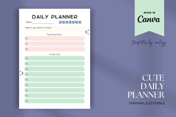 Download Cute Daily Planner Template Printable - Template Collection