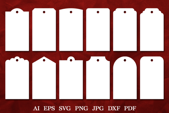 Download Paper Cut Tags Template. Gift Tags SVG - Template Collection
