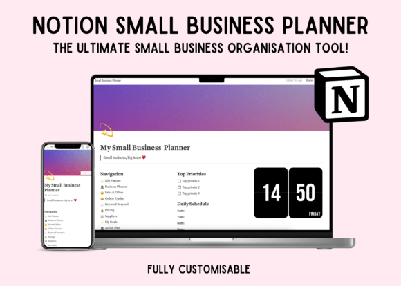Download Notion Small Business Planner Template - Template Collection