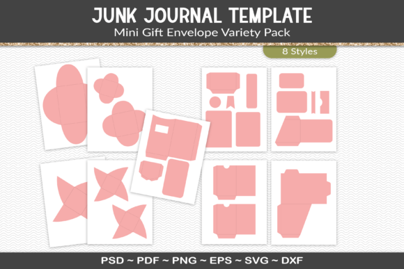 Download Junk Journal Pockets and Tags Template - Template Collection