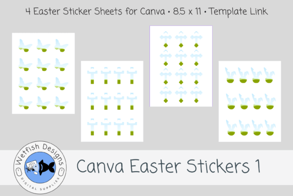 Download Canva Easter Sticker Templates 1 - Template Collection
