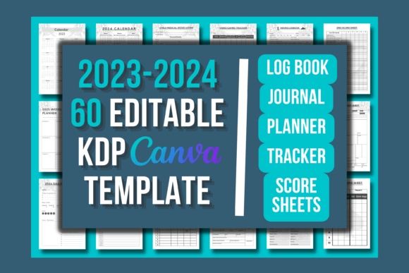 Download 2023-2024 60 Editable KDP Canva Template - Template Collection