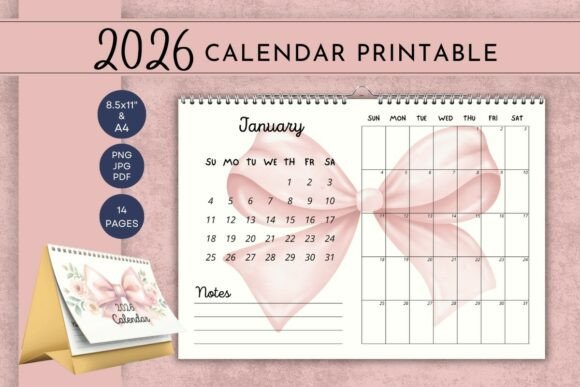 Download 2026 Calendar Printable Template - Template Collection