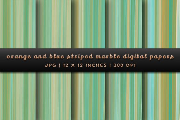 Download Orange and Blue Striped Marble - Orange and blue Collection