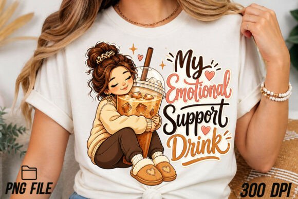 Download My Emotional Support Drink,Coffee PNG - Premium Resources