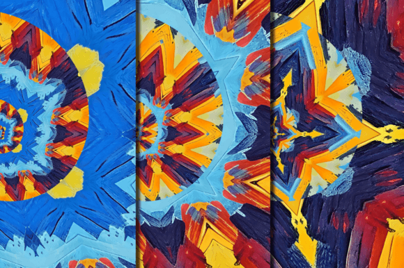 Download Orange and Blue Color Circular Shape - Orange and blue Collection