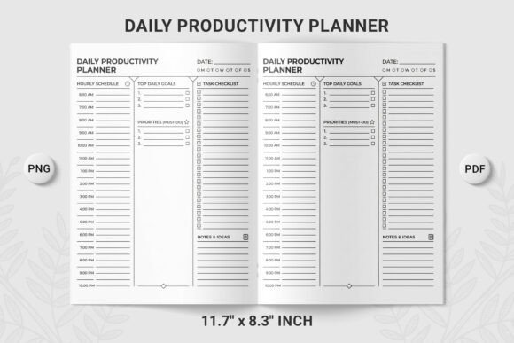 Download Daily Productivity Planner Layout PNG - Planner layout Collection