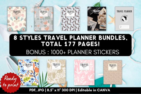 Download 8 Travel Planner Template Bonus Stickers - Template Collection