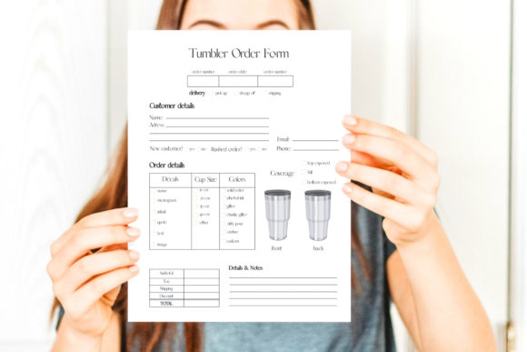 Download Tumbler Order Form Template - Template Collection