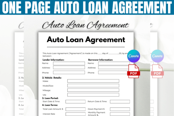 Download Auto Loan Agreement Template - Template Collection