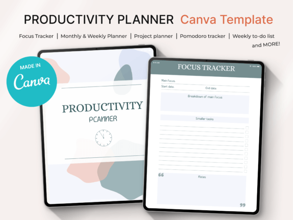 Download Productivity Planner Canva Template - Template Collection