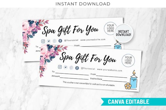 Download Spa Gift Voucher Certificate Template - Template Collection