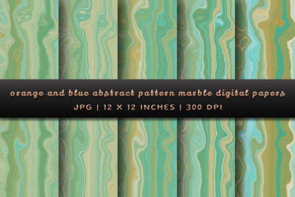 Download Orange and Blue Abstract Pattern Marble - Orange and blue Collection