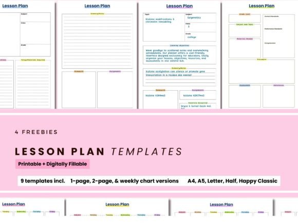 Download Lesson Plan Template, Lesson Planner - Template Collection