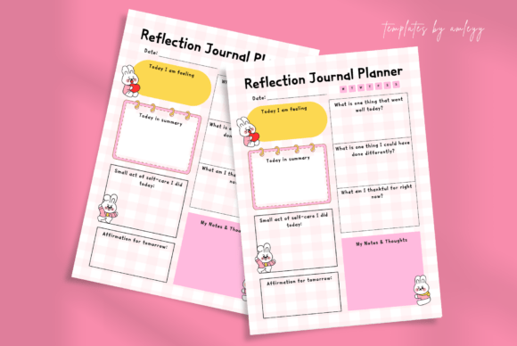 Download Cute Reflection Journal Planner Template - Template Collection