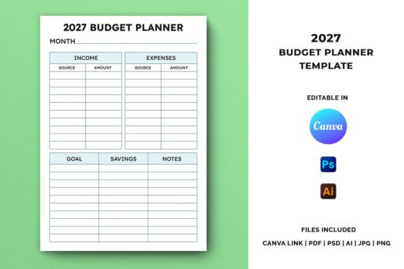 Download 2027 Budget Planner Template - Template Collection