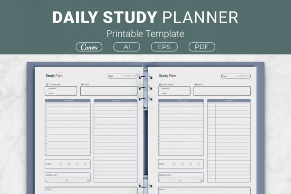 Download Daily Study Planner Printable Template - Template Collection