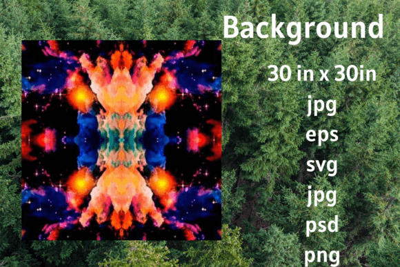Download Orange and Blue Fractal Background - Orange and blue Collection